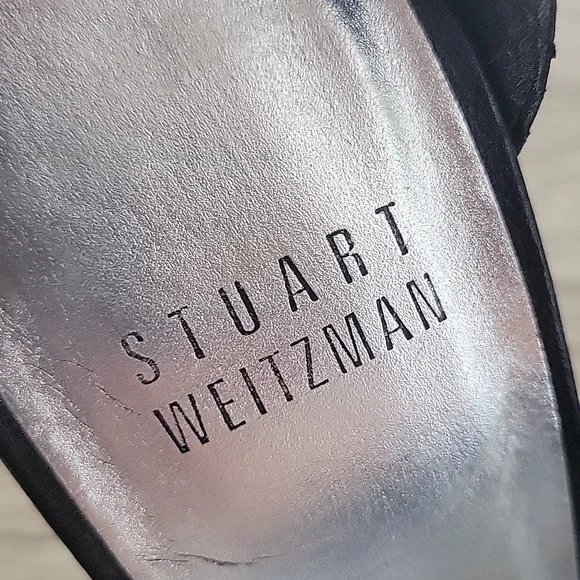 STUART WEITZMAN Nudistsong Black Lesther  Sandal - Picture 4 of 10
